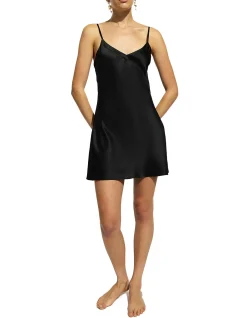 silk chemise v neck