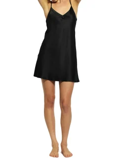 silk chemise v neck