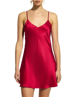 silk chemise v neck