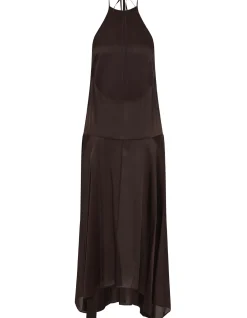 Silk Handkerchief Halter Dress