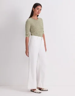 Simmi Wide Leg 78 cm Inseam White Jean