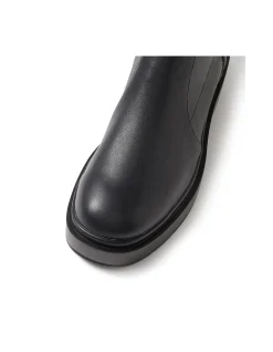 Siyera Black Stretch Ankle Boots