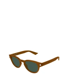 SL876 BROWN ROUND SUNGLASSES