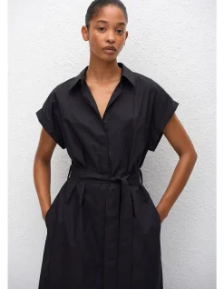 Sleeveless Shirt Dress