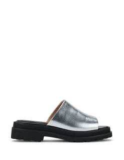 Slide Step Silver/Black Shoes