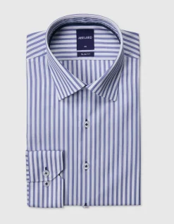 SLIM FIT JASPER STRIPE LONG SLEEVE SHIRT