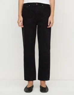 Slim Twist Mid Rise Straight Leg Jeans