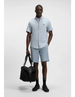 Slim-fit shorts in water-repellent fabric