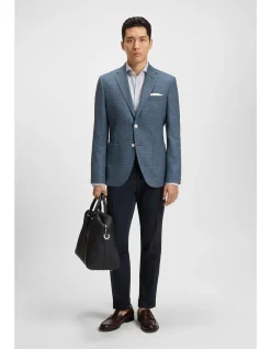 Slim-fit trousers in stretch cotton