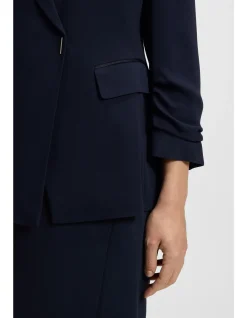 Slim-fit blazer with press-stud closure
