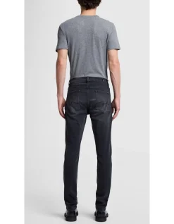 Slimmy Luxe Performance Plus Washed Black Slim Jeans