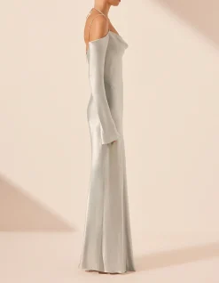 Sofia Off Shoulder Tie Maxi Dress
