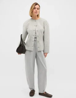SOFT SUITING BARREL LEG PANT