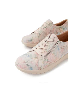 SOLAR W ZR NUDE FLORAL LEATHER