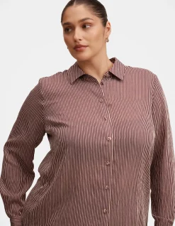 SOLARA CURVE STRIPED SHIRT