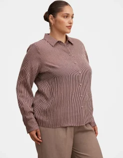 SOLARA CURVE STRIPED SHIRT