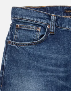 Solid Ollie Mid Waist Slim Fit Jeans