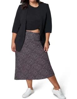 SOMETHING 4 OLIVIA - CATALINA PRINT MIDI SKIRT