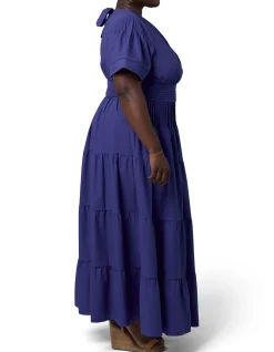 SOMETHING 4 OLIVIA-ABBY LINEN MAXI DRESS