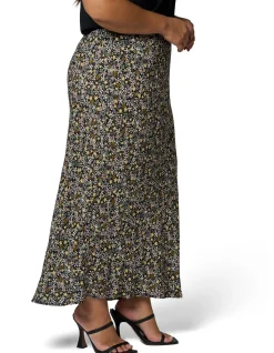 SOMETHING 4 OLIVIA - EMILY PRINTED MIDI SKIRT