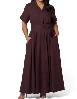 SOMETHING 4 OLIVIA-GABRIELLE LINEN MAXI DRESS