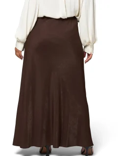 SOMETHING 4 OLIVIA-LUXE SATIN MAXI SKIRT