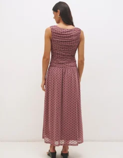 SONATA SPOT GATHERED DRESS