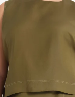 SONNET LINEN SLEEVELESS TOP