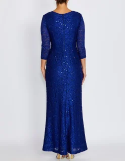 SORAYA DARK PERIWINKLE GOWN