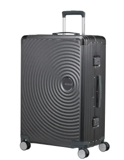 Soundbox Aluminium 77cm Extra Large Suitcase Brushed Anthracite