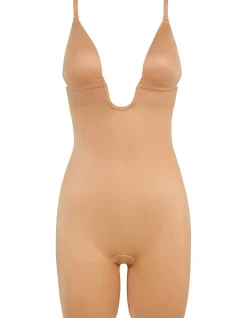 SPANXshape Suit Your Fancy Plunge Mid-Thigh Bodysuit