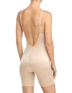 SPANXshape Suit Your Fancy Plunge Mid-Thigh Bodysuit