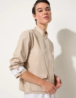 SPLICED PATCH POCKET JACKET