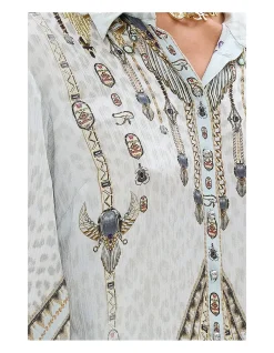 SPLIT SLEEVE BLOUSE