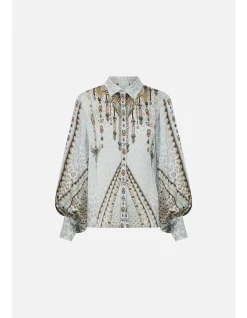 SPLIT SLEEVE BLOUSE