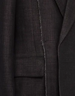 Split Detail Wool Blazer