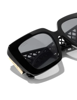Square BLACK DARK GREY POLAR Sunglasses