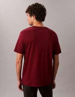 SS SUPIMA CHEST EMB CREWNECK TEE