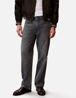 90'S STRAIGHT BLUE ASH STONE JEANS