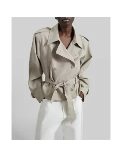 STAN CROPPED TRENCH COAT