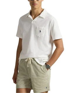 Standard Fit Cotton-Linen Polo Shirt