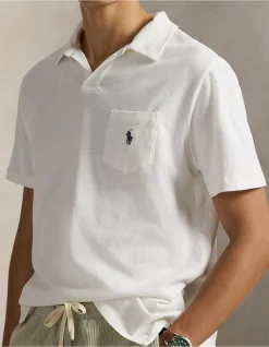 Standard Fit Cotton-Linen Polo Shirt