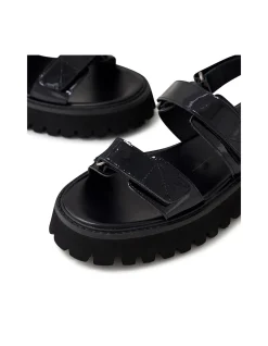 Start Patent Strap Platform Sandals