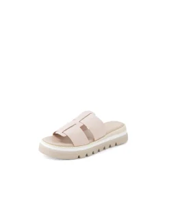 Steey Cross Strap Platform Slides