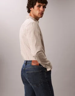 Stndrd Strght Oil Slick Straight Leg Jeans