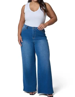 Storm Mid Wash Wide Leg Denim Jean
