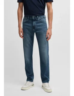 Straight Fit Jeans Dark Blue