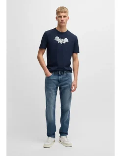 Straight Fit Jeans Dark Blue