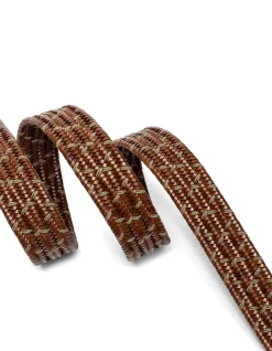 Stratford Stretch Belt - Cognac/Taupe