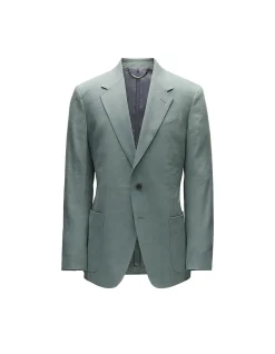 STRETCH LINEN SUIT JACKET